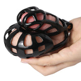 Black Mamba Chastity Cage With Balls Cage