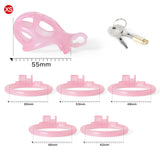 Ice Vision Pink Cobra Chastity Cage Type XS