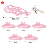 Ice Vision Pink Cobra Chastity Cage Type XL