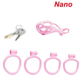 Nano Pink Cobra Male Chastity Cage Kits