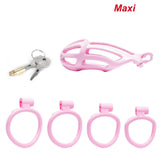 Maxi Pink Stripe Cobra Chastity Kits