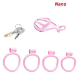 Nano Pink Stripe Cobra Chastity Kits